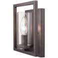 thumbnail image 2 of Beaumont Lane Clear Glass Wall Sconce in Gunmetal Bronze, 2 of 4