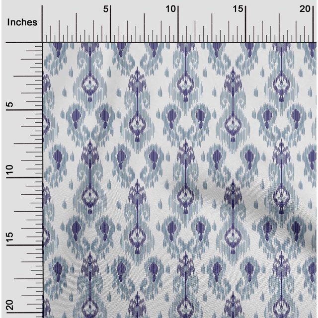 oneOone Georgette Viscose Fabric Paisley Ikat Fabric Prints By Yard 42 Inch Wide