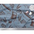 thumbnail image 2 of Soimoi Tissu Satin Soie Rouleau, Imprimé Pain de Blé & Sandwich 1 Yard 42 Pouces de Large, 2 of 3