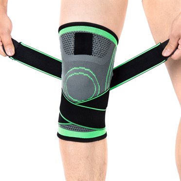 Knitting Knee Pad Sports Compressive Knee Protector Antislip Running Leg Sleeve for Summer Outdoor