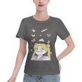thumbnail image 1 of T-Shirt Basique à Manches Courtes pour Femmes Sailor Moon Lièvre Lunaire, 1 of 6