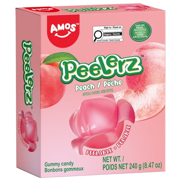 Bulk Candy Peelerz Peach Candy Family Size 8.47oz Individually Wrapped (Pack of 1)