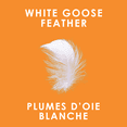 thumbnail image 4 of White Goose Feather Pillow - Soft Support - Standard Size Two Pack, 4 of 8