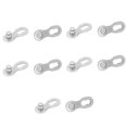 thumbnail image 1 of Bicycle Missing Link Bike Chain Link Reusable Steel Quick Release for 6 7 8 9 10 Speed Chains with 5 Pairs, 1 of 7
