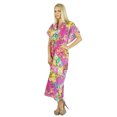 thumbnail image 3 of Bimba Kaftan Long en Coton pour Femmes, Tenue de Nuit Florale, Robe Caftan Classique, 3 of 6