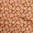 thumbnail image 1 of oneOone Cotton Flex Orange Fabric Tropical Leaf Craft Projects Decor Fabric Printed By The Yard 40 Inch Wide, 1 of 5