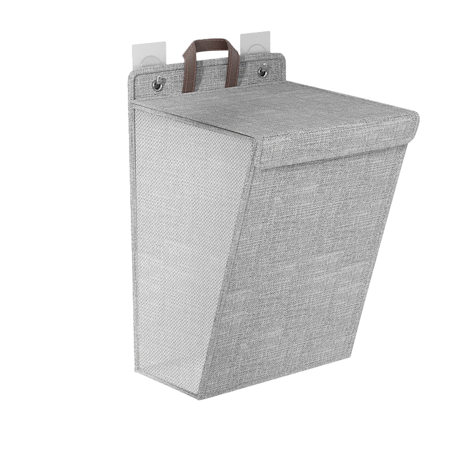Foldable Laundry Hamper with Lid | Large Capacity Wall Mount Storage Basket | Waterproof & Odorless Oxford Cloth | S/M Size Options | Dorm & Home Organization