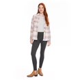 thumbnail image 2 of No Boundaries Women's Oversized Flannel Shirt, 2 of 6