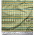 thumbnail image 1 of Soimoi Tissu Satin Modal Filigrane Damas Imprimé au Mètre 42 Pouces de Large, 1 of 3