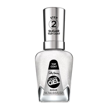 Sally Hansen - Vernis de finition Miracle Gel™, système de simili-gel en 2 étapes, sans lampe UV, jusqu'à 8 jours de couleur et brillance.