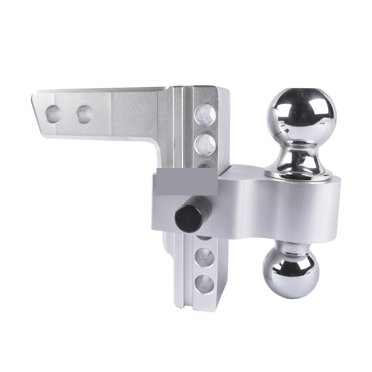 AP03 Adjustable Trailer Hitch Fits 2" Receiver, 6" Drop/Rise Aluminum Drop Hitch -12,500 LBS For Heavy Trucks W/Pair Locks ,Dependable Strength