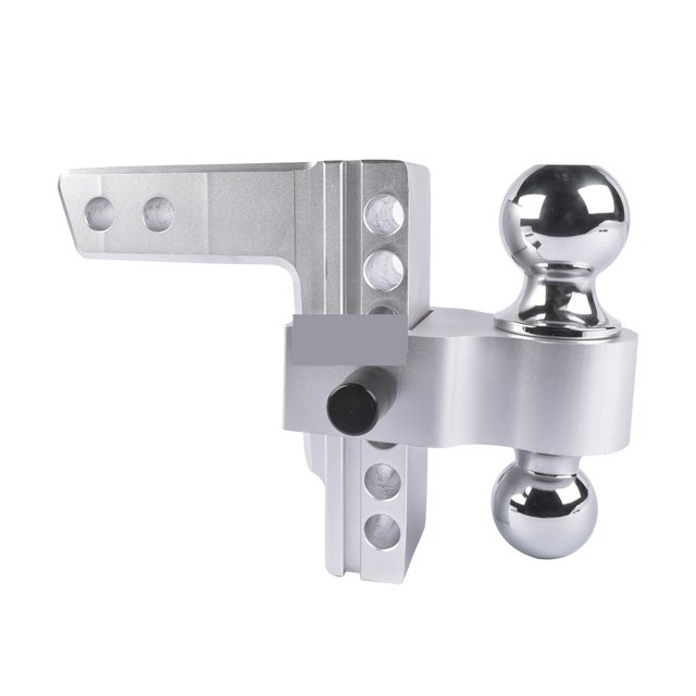 AP03 Adjustable Trailer Hitch Fits 2" Receiver, 6" Drop/Rise Aluminum Drop Hitch -12,500 LBS For Heavy Trucks W/Pair Locks ,Dependable Strength