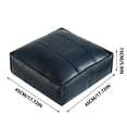 thumbnail image 3 of Pouf Marocain en Cuir Synthétique Repose-Pieds Housse de Pouf Non Rembourrée pour Rangement Coussin de Sol Sans Remplissage, 3 of 7