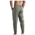 thumbnail image 3 of Amzcrzy Cargo Pants for Men Men's Fashion Casual Solid Color Pockets Elastic Rope Waist Casual Cargo Pants Men's Pants Men's Cargo Pants Pants for Men Men's Clothing Slacks for Men, 3 of 4