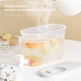 thumbnail image 3 of EGNMCR Storage Containers 3.5L Cold Kettle With Faucet In Refrigerator, Large Capacity Water Iced Juice Lemonade Water Jug Fruit Teapot Bucket Drink Container For Garden Home Party Cold kettle, 3 of 8