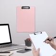 thumbnail image 1 of Birdeem A4 Plastic Clipboards with Low Profile Clip Set of 1 8.78X12.28 Inch Multi Color Plastic Clipboards Bulk,Clipboards Bulk Classroom-Writing Board, Acrylic Clipboard,Standard Letter Size,Pink, 1 of 6