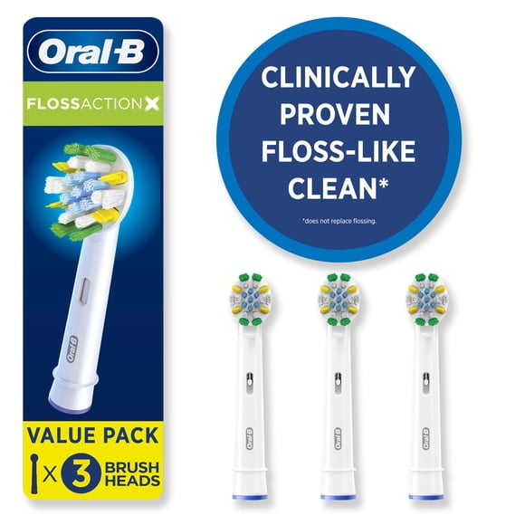 Oral-B FlossAction XFilaments Electric Toothbrush Replacement Brush Heads Refill