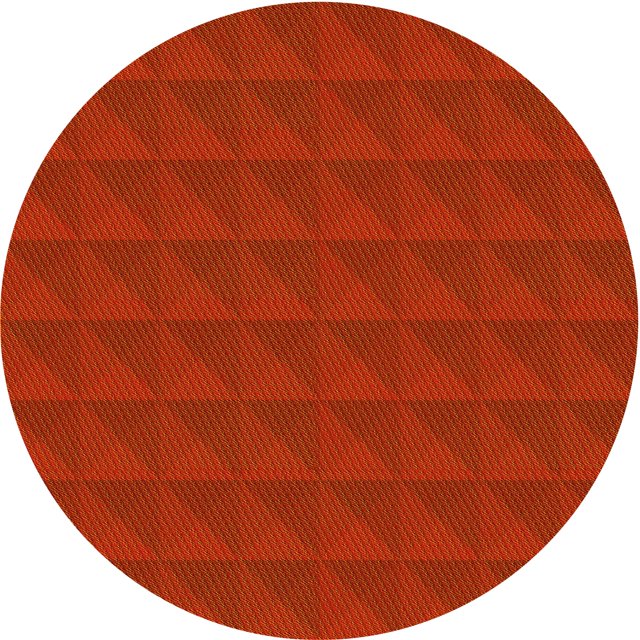 Ahgly Company Tapis Rond Lavable en Machine Intérieur Transitionnel Rouge Écarlate, 4 Pieds Rond