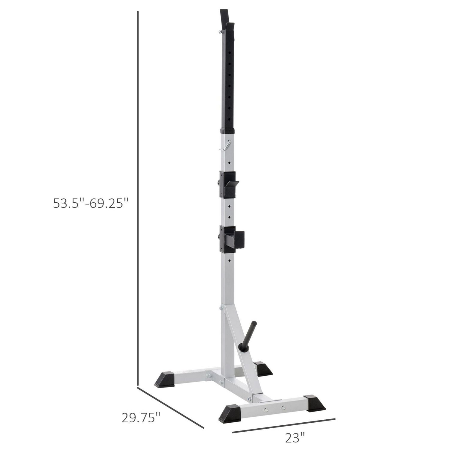 Soozier Paire de supports d'haltères acier gym domestique Supports pour haltères