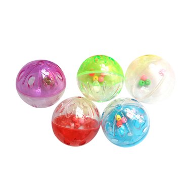 Chat Jouets Balle Plastique 5PCS Interactif Chat Drôle Jingle Balles Chaton Boule Jouets