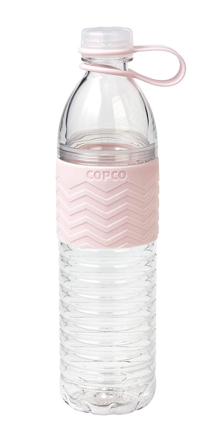 Copco Hydra Reusable Plastic Water Bottle 20 Ounces, Light Pink