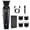 Black, variant on Riforla Brightup Beard Trimmer For Men 1500mAh Rechargeable 3 Hrs Cordless Hair Trimmers Set Mens Grooming Shaving Kit For Face Mustache Body Ear Trimmer Plus Barbers Trimmer Kit 5ml