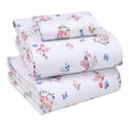 thumbnail image 1 of RUVANTI Draps 100 % Coton – Parure de Lit en Percale pour Lit Simple, Motif Floral Rafraîchissant et Respirant, Résistants et d'Une Douceur Incomparable, Bonnet de 40 cm, Ensemble 3 Pcs, Funa Flora, 1 of 8