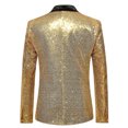 thumbnail image 3 of Veste pour Homme Hiver Hommes Automne et Hiver Mode Personnalité Paillettes Veste de Complet Décontractée, 3 of 3