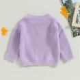 thumbnail image 4 of Fortune Chandail Fleuri pour Bébé Fille à Manches Longues en Tricot, Chandail pour Nourrisson, Automne Hiver, Hauts Chauds, 4 of 8