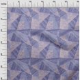 thumbnail image 3 of oneOone Cotton Jersey Medium Blue Fabric Abstracts Craft Projects Decor Fabric Printed By The Yard 58 Inch Wide, 3 of 5