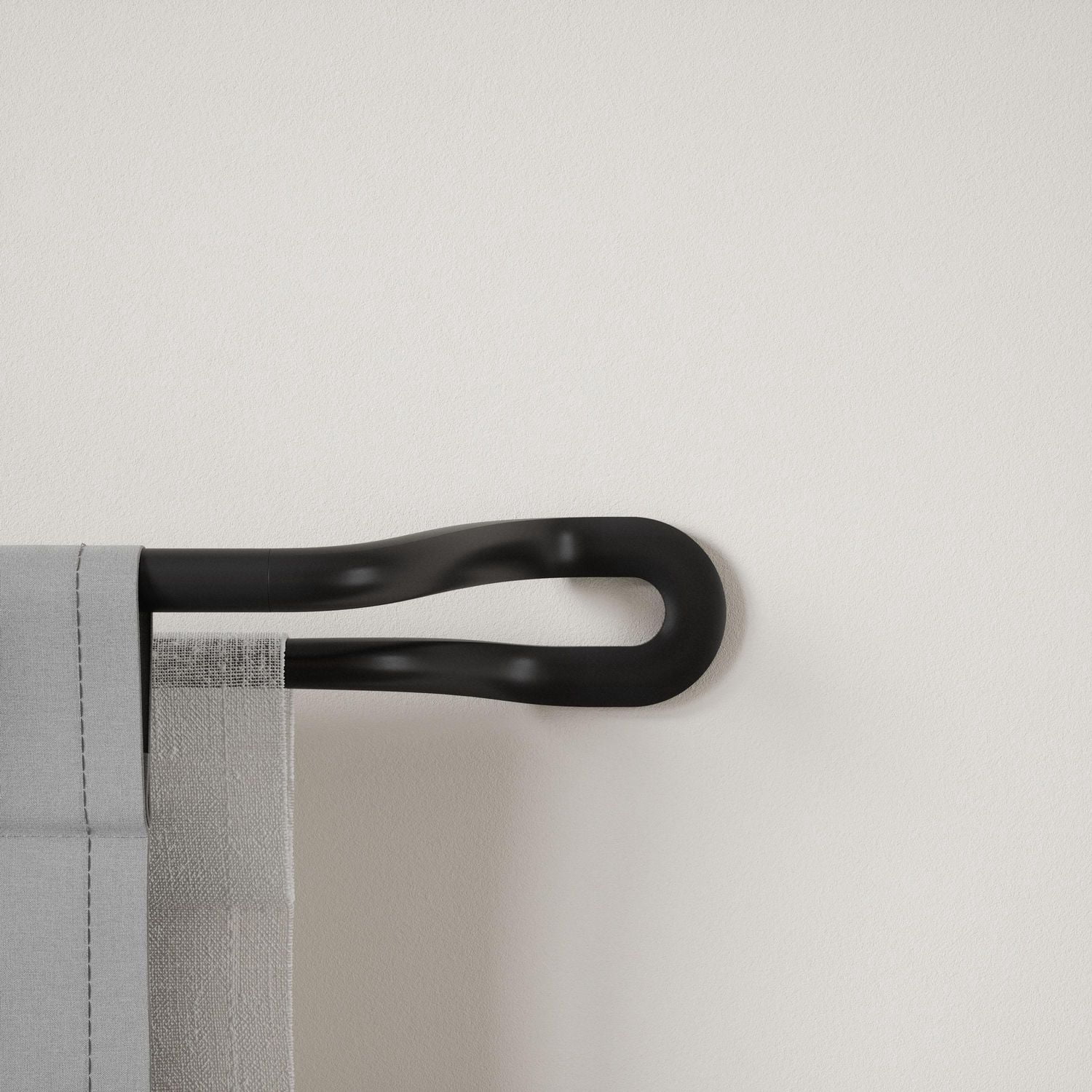 Umbra Midnight 3/4" Tringle à rideau double occultante extensible 42-120"