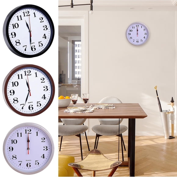 sdhkgrrt Moins de 5 $ 3 Pcs Horloge Murale, Horloge Murale Silencieuse Mode Créative, Horloge à Échelle Numérique pour Salon, Horloge Murale en Plastique de 9 Pouces, Horloge à Mouvement Quartz Silencieuse, Horloge Moderne pour Bureau à Domicile