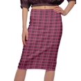 thumbnail image 4 of Moomaya Jupe Imprimée Longueur Genou pour Femmes Grande Taille Jupe en Poly Spandex, 4 of 6