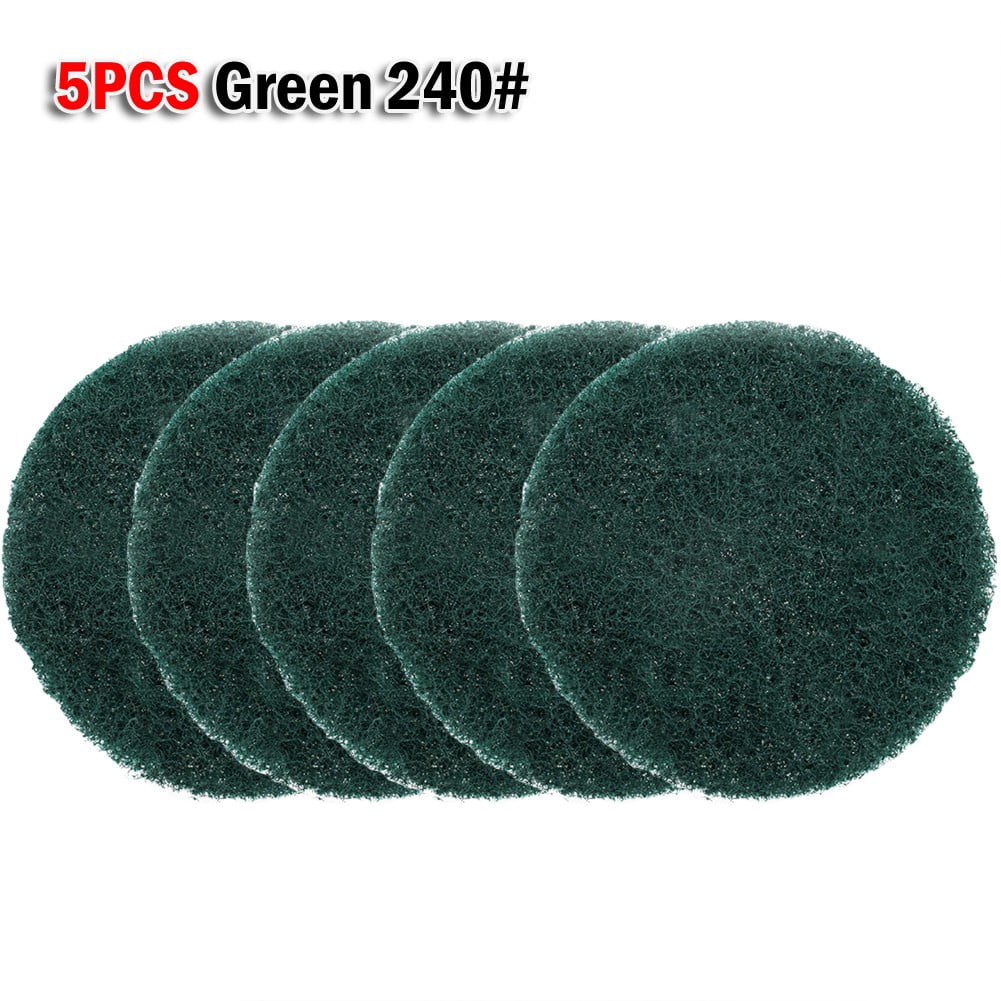 5 Pcs Chiffon de Nettoyage Tampon à Récurer Industriel Tampon de Polissage en Nylon 4 Pouces