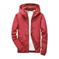 thumbnail image 1 of Splozh Veste en Molleton pour Garçons Veste Mince Garçons Veste à Manches Longues Confortable Douce et à la Mode Veste à Capuche Zippée Rouge, 3-4 Ans, 1 of 4