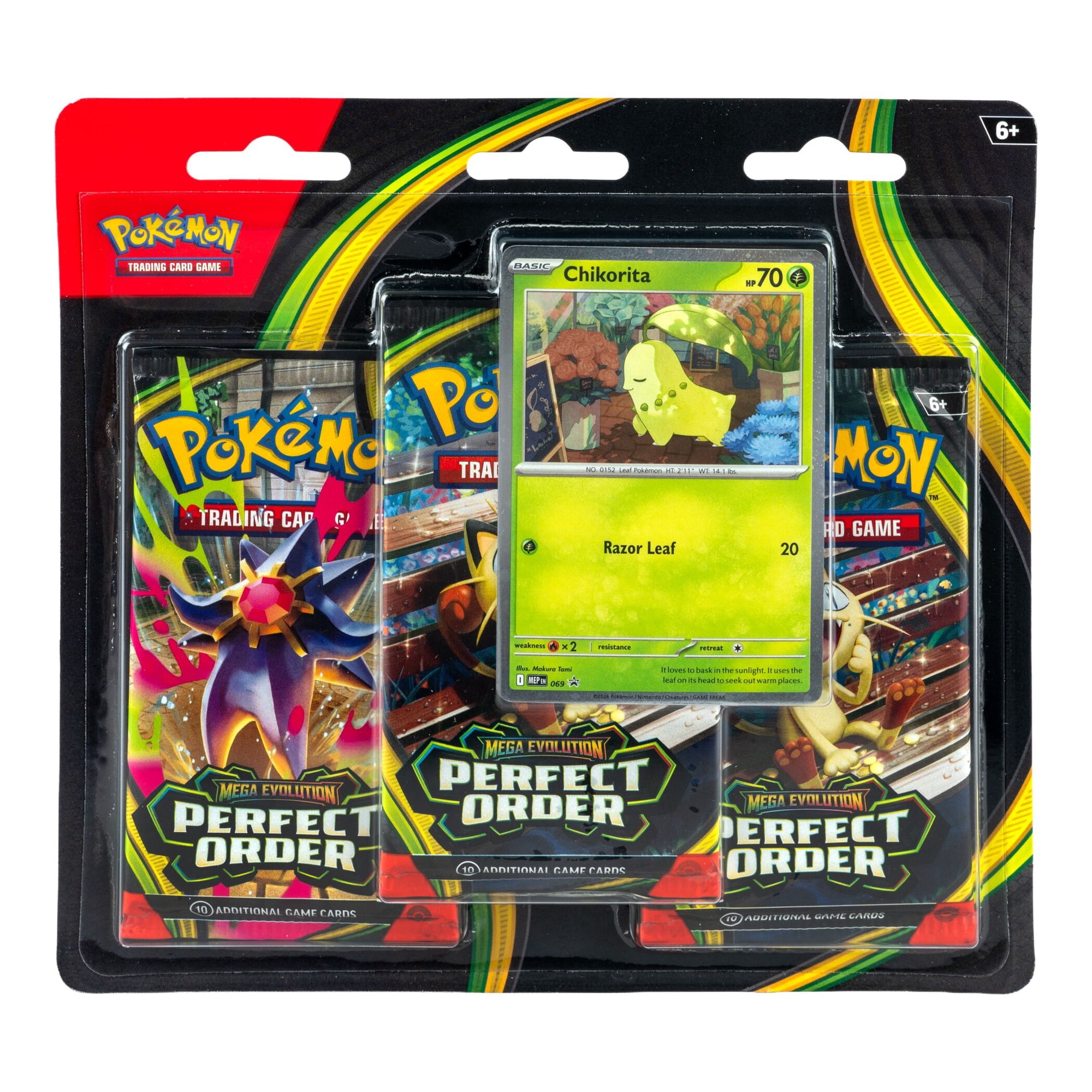 ポケモンカード Perfect Order　3パック　英語版 Pokémon TCG: Mega Evolution—Perfect Order 3-Booster Blister
