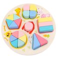 thumbnail image 1 of Wooden Shape Puzzle Triangle Rectangle Shape Sorter Toy Early Educational Toy, 1 of 10