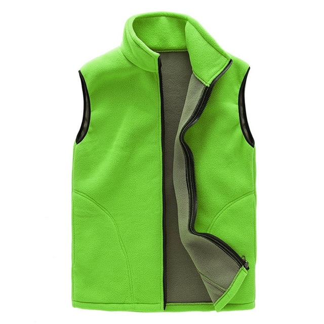 Timegard Gilets pour Femmes Sans Manches à Fermeture Éclair Complète Ajustés en Molleton Doux Veste d'Extérieur Chaude Hauts d'Hiver