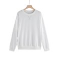 thumbnail image 4 of zanvin T-shirt Ample pour Femme Blouse à Manches Longues Col Rond Hauts Décontractés Chandail, 4 of 4
