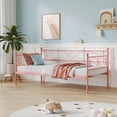 thumbnail image 1 of AKDSteel Metal Twin Daybed, Sofa Bed Frame with Steel Slat Support, Multifunctional Day Bed for Living Room, 1 of 8