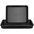 thumbnail image 1 of OULII Baking Tray Oven Trays Black Stainless Steel Nonstick Surface Food Preparation For Home Users 2 Pcs, 1 of 8