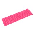 thumbnail image 4 of Foldable Silicone Silent Keyboard, Silicone Keyboard,108 Key Portable Soft Rubber Lightweight Waterproof Rollup Keyboard for Laptop PC Computer Travel Office Home, 4 of 8