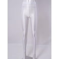 thumbnail image 3 of Choomomo Women's Glossy Stretch Sports Hip Hop Rave Street Modern Dancing Performance Tight Leggings Pants White L, 3 of 8