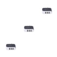 thumbnail image 2 of crativent Wall Charger 3 Port Universal Lightweight Compact USB Power Adapter Phone Charging Cell Cameras MP3 Gift Mobile Black 3Set, 2 of 6
