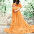 thumbnail image 3 of Vedolay Maternity Dress Summer Maternity Strapless Ruched Maxi Tube Dress with Pockets Pink M, 3 of 4