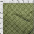 thumbnail image 3 of oneOone Silk Tabby Green Fabric Geometric Sewing Material Print Fabric By The Yard 42 Inch Wide, 3 of 5