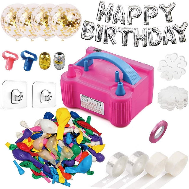 Balloon Pump, Electric Balloon Pump Kit,Balloon Inflator Pump 600W Portable