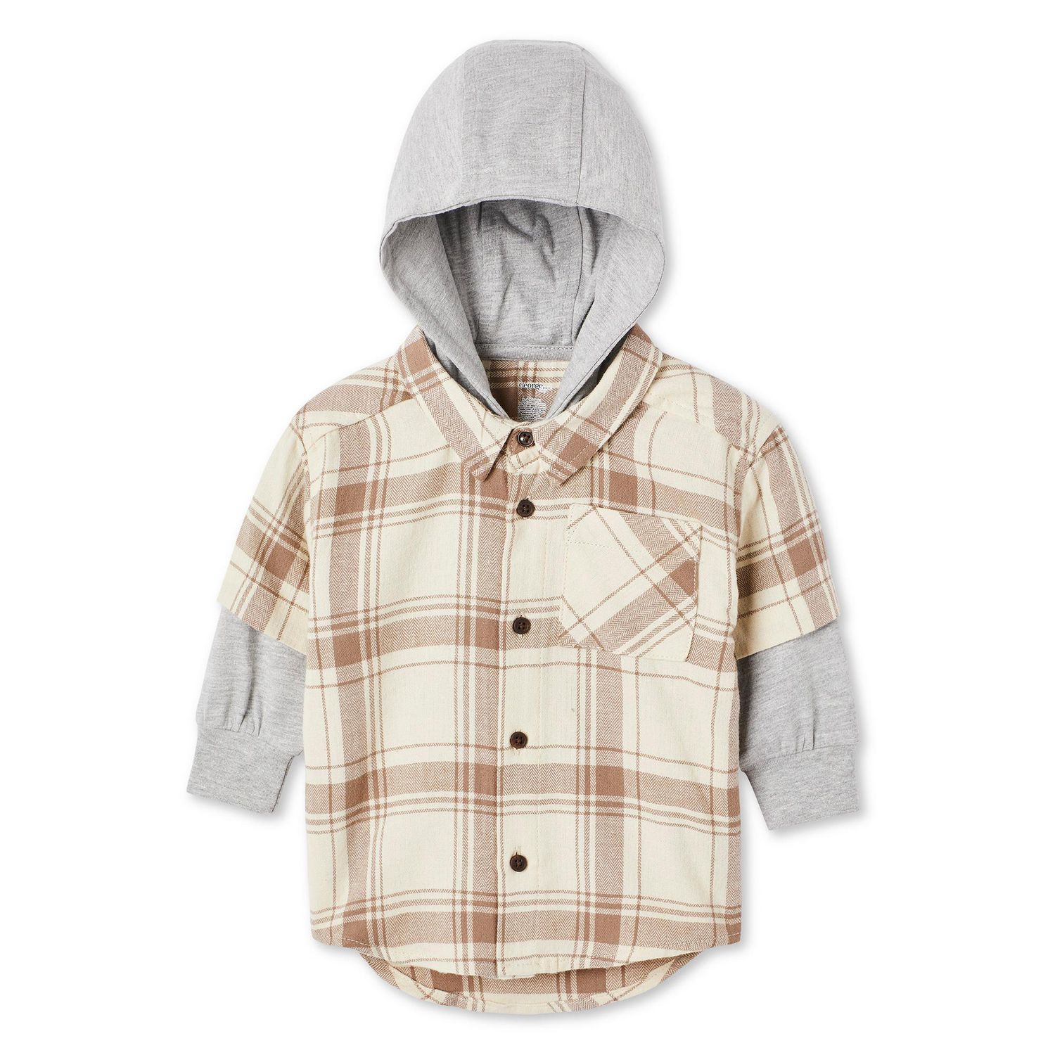 Chandail trompe-l’œil en flanelle brossée George pour bébés garçons