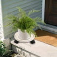 thumbnail image 4 of QTOCIO Mobile Tray With Plastic Belt Roller Circular Chassis Potted Plants Water Receiving Movable Pot Holders, 4 of 4