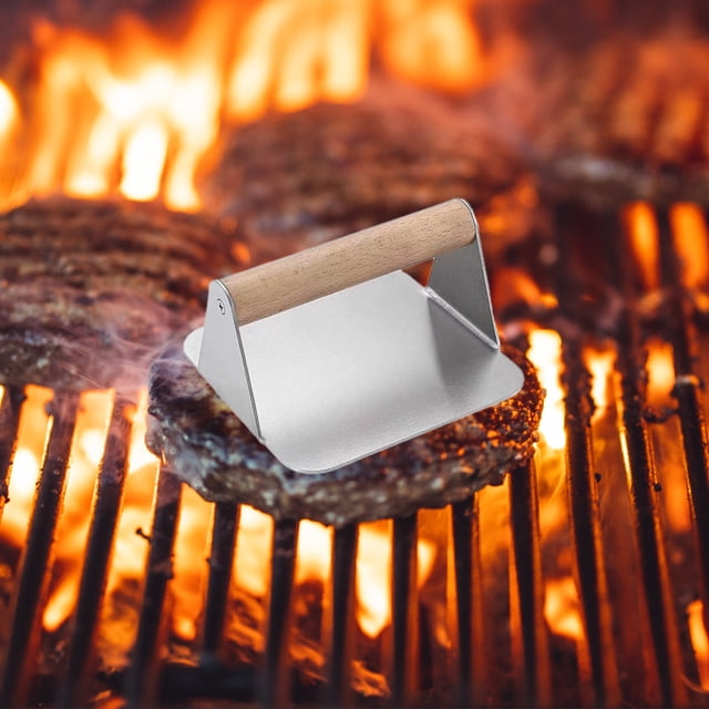 Kbndieu Meat Press Stainless Steel Meatloaf Meat Press Round Block Burger Press Kitchen Tool Meat Press Pad Home Essentials